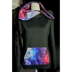 Last chance! Womens Galaxy Print Hoodie Size Small